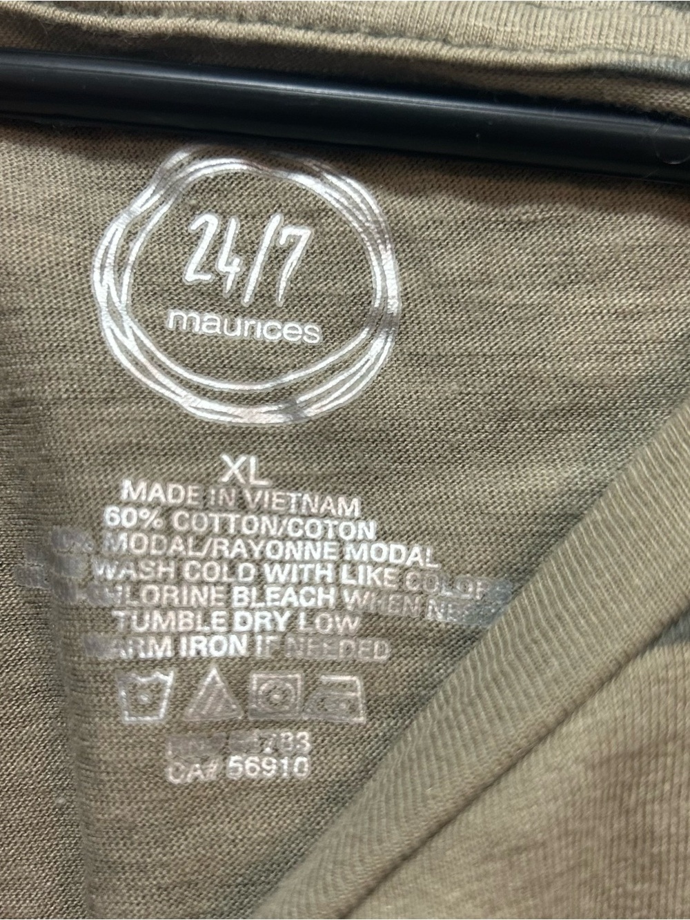 Maurices Olive & Dark Green Camo Short-Sleeve Tee - Picture 4 of 4